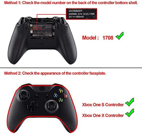 eXtremeRate Chameleon Classical Symbols Bumpers Triggers Dpad Thumbsticks Start Back ABXY Buttons Multi-Colors Luminated DTFS (DTF 2.0) LED Kit for Xbox One S/X Controller - Controller NOT Included