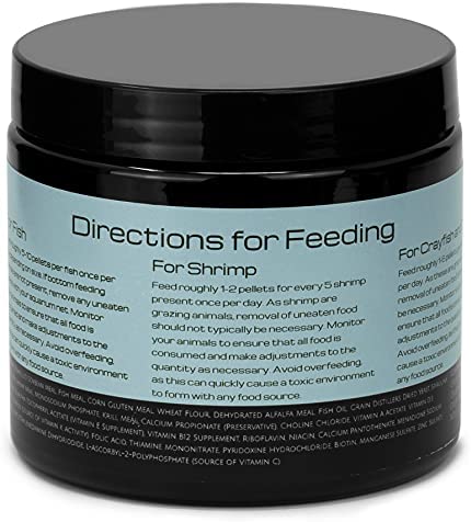 Aquatic Arts Sinking Pellets (.5 lb Spirulina Tabs) Freshwater Fish Food (Cichlid Tetra) | Shrimp Pellets | Aquarium Snail Food (Nerite Trapdoor Ramshorn) | Crayfish Food | Hermit Crab Food and More