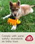 Sensory Caterpillar - Squeaky Dog Toys - Soft, Natural Rubber (Latex) - for Puppies, Small Dogs & Medium Dogs - Complies with Same Safety Standards as Children’s Toys (1 Pack)