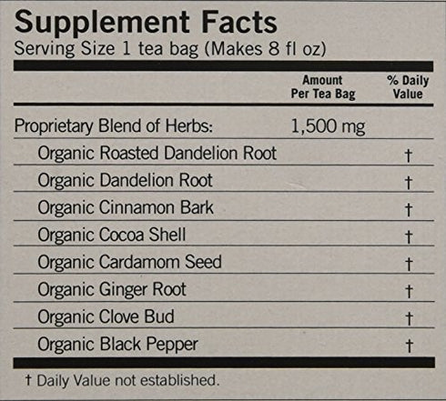 Yogi Roasted Dandelion Spice Detox Tea Bags 16 oz