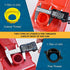 KP KOOL PRODUCTS Retail Pack Flexible Replacement Gas Spout with 2 Screw Collar Caps(1 Fine & 1 Coarse - Fits Most Of The Cans), 2 Base Caps, 1 Stopper Cap and 1 Stainless Steel Filter/Flame Arrestor.