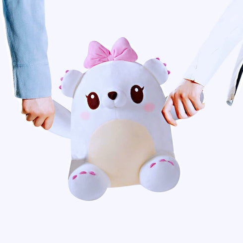 12" Plush Bears Stuffed Animals for Boys Girls Friends - Lovely Bear Dolls Toy - Premium Soft Brown Hugging Cuddle Pillow Perfect for Anniversary's, Birthdays, Bridal Showers, Wedding, Etc
