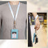 EcoVision Pack of 2 Wrist and Neck Lanyards for ID Badges, Wristlet Keychain Holder Car Key Lanyard for Women and Men