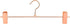Jetdio Metal Heavy Duty Pants Skirt Slack Hangers,Trousers Hangers with Two Adjustable Non Slip Clips Hanger Rack Swivel Hook, 12 Pack, Copper Gold