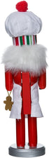 Kurt Adler Rosy Red Baking Nutcracker Chef 10 inch Wood Decorative Tabletop Figurine