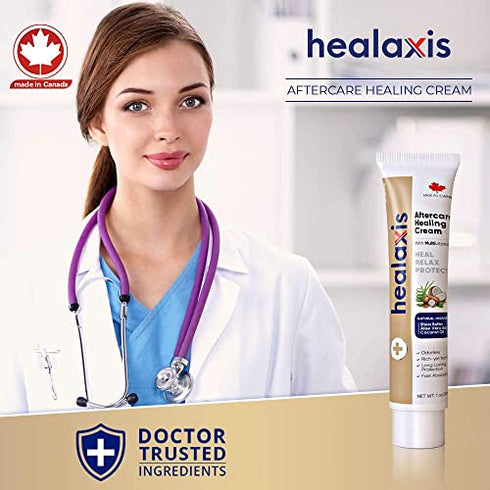 Healaxis Tattoo Aftercare Healing Cream - Premium Tattoo Brightener, Moisturizer for Color Enhancement - Organic Tattoo balm, Vegan Tattoo Care Lotion, Skin Moisturizing & Scar Repair Ointment-30ml
