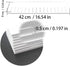 Deep Drawer Dividers Organizer 42cm, HGYZE Connectable Separators 9cm Customizable Insert for Dresser Bedroom Office Kitchen Storage, Strong Foam Cuttable Partition, 8pcs Organizador de Cajones, White