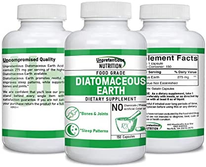Diatomaceous Earth Supplement (150 Capsules) Food Grade, Source of Silica*