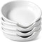 LE TAUCI Ceramic Spoon Rest for kitchen, 4.8 Inches Spoon Holder for Stove Top, Coffee Spoon Rest, Spoon Cradle, Kitchen Basics, Kitchen Accessories For Utensils, Set of 4, White