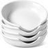 LE TAUCI Ceramic Spoon Rest for kitchen, 4.8 Inches Spoon Holder for Stove Top, Coffee Spoon Rest, Spoon Cradle, Kitchen Basics, Kitchen Accessories For Utensils, Set of 4, White