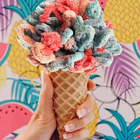 JubileeYarn Fun Finger Loops Yarn - Polyester Jumbo Loop Yarn - 100g/Skein - Variety Pack - 3 Skeins