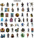 Kilmila Fight Game Themes Stickers (50Pcs Large Size).Gifts Horror Fight Game Merch Party Supplies for Laptop Water Bottle Bike Car Luggage Skateboard Graffiti Handheld Games