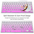 Keyboard Cover for Samsung Chromebook 4 3 XE310XBA XE500C13 XE501C13 11.6/Chromebook 4 XE350XBA 15.6/11.6 Chromebook 2 XE500C12/Chromebook Plus V2 XE520QAB XE521QAB 12.2" Keyboard Skin, Pinkish Purple