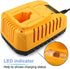 Powilling DC9310 7.2-Volt-18-Volt 1-Hour Replacement Charger for Dewalt 7.2V-18V NiCad & NiMh Battery DW9057 DC9071 DC9091 DC9096 DW9072 DW9091 DW9099
