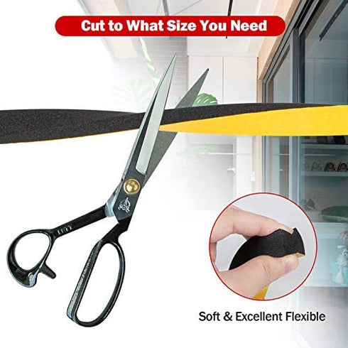 Weather Stripping Door Seal Strip,High Density Foam Tape,Doors and Windows Insulation Soundproofing Weatherproof,Self Adhesive Rubber Weatherstrip Door Seal Strip (1/2''W X 1/2''T X 13'L)