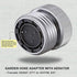 Brass Garden Hose Adapter with Aerator, Kitchen Sink Faucet Adapter to Garden Hose for Female 55/64-Inch to Male 3/4-Inch, Polished Chrome