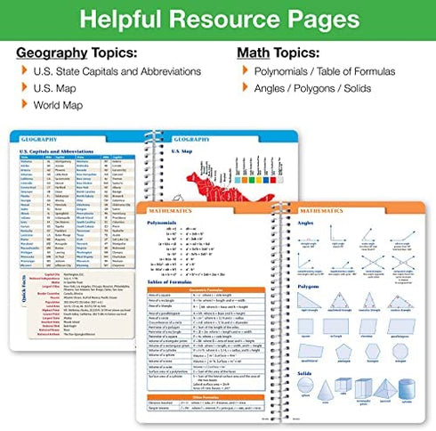 Global Datebooks 2022-2023 School Year Agenda and Academic Planner for Students and Teachers - 5.5x8.5 in Includes Resource Pages, Ruler, and Organizer Planning Stickers - Black Brick Cover