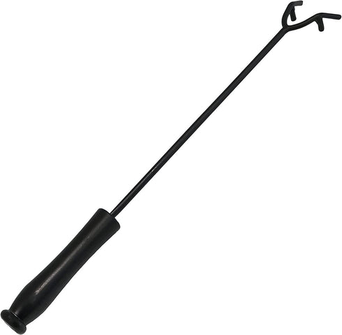 Sunnydaze Fire Pit Poker Stick - Durable Heat Resistant Handle - Outdoor Campfire Accessory - Fireplace Tool - Indoor & Outdoor Steel Camping Tool - 16-Inch