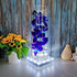 LARDUX Led Light Base - 5 inch Square Lights Display Stand for Effiel Tower Vase Crystal Glass Art LED Pedestal Base - Charging USB or Battery Powered