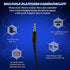 Gaming Headset for Nintendo Switch, Xbox One, PS4, DIWUER Bass Surround and Noise Cancelling 3.5mm Over Ear Headphones with Mic for Laptop PC Smartphones (Black Blue)