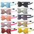 XIMA 10pcs Glitter Sequin Bow Hairband Shiny Bow Knot Teeth Plastic Headbands for Kids Hair Accessories
