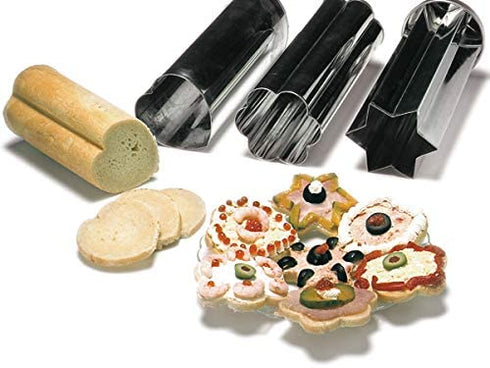 Norpro Tin Canape Bread Molds, Set of 1, 3 pieces