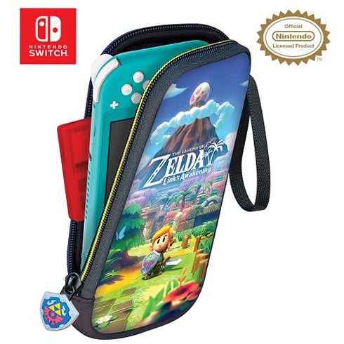 Game Traveler Licensed Nintendo Switch Lite Slim Zelda Case - Protective Vinyl Case with Loop Handle and Game Case Storage - Nintendo Switch