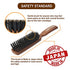 Thin Hair Brush without pain on skin : For anyone who may have trouble with thin hair .Specialized hair brush with soft hog hair for glossing your hair and preventing hair breakage. (For Brushing…)