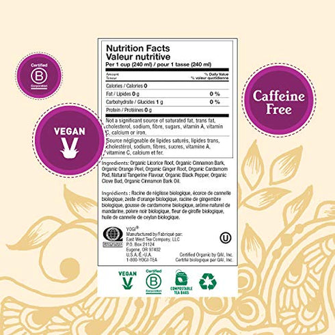 Organic Egyptian Licorice 16 tea bags by Yogi Tea
