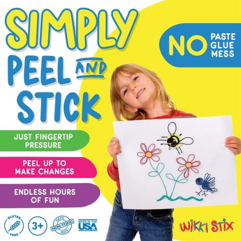 WikkiStix Rainbow Pak Offers 24 8-inch Wikki Stix in The Colors of The Rainbow for Kids’ Arts & Crafts. Made in USA