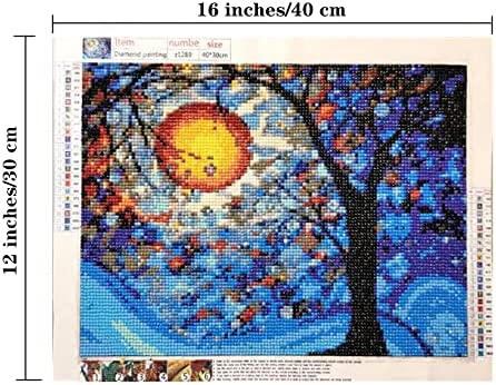 Van Gogh Dream Tree Diamond Painting Kits,5D Famous Painting Full Drill Diamond Art Canvas Gift for Adult, Home Decor(30X40cm/11.8x15.7 Inches)