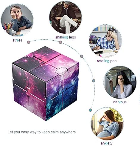 ss shovan Infinity Cube Fidget Toy, Hand Killing Time Transform Cubes Magic Cubes for Stress, Anxiety Relief and Kill Time, Relaxing Hand-Held Fidget Toy