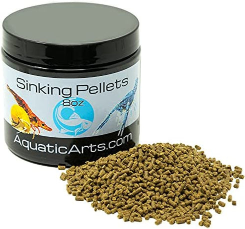 Aquatic Arts Sinking Pellets (.5 lb Spirulina Tabs) Freshwater Fish Food (Cichlid Tetra) | Shrimp Pellets | Aquarium Snail Food (Nerite Trapdoor Ramshorn) | Crayfish Food | Hermit Crab Food and More