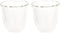 De'Longhi DeLonghi Double Walled Thermo Espresso Glasses, Set of 2, Regular, Clear