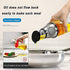 Superior Glass Oil and Vinegar Dispenser,Measuring Oil Pourer for Kitchen,Wide Opening for Easy Refill and Cleaning, Clear Glass Oil Bottle with Scale,8.5 Oz