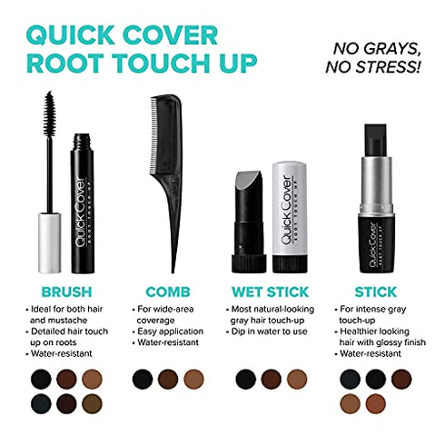 Kiss Quick Cover Gray Hair Touch Up Stick Jet Black