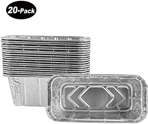 MixRBBQ BBQ Drip Pans Replacement for Blackstone 17”,22",28",30” & 36" Griddle, Griddle Accessories Grill Grease Cup Liner, Rear Grease Tray, Heavy-Duty Disposable Aluminum Foil Pan - 20 Pack
