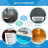 Riakrum 12 Counts Pebble Bath Treads Bathtub Non Slip Stickers Pebble Bath Mat Non Slip Bath Tub and Shower Mat with Suction Cups, Machine Washable