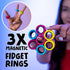 BunMo Fidget Toys - Magnetic Rings Fidget Toy Fidgets. The 123GO! Fidget Rings, Fidget Toys for Adults, Anxiety and ADHD Toys, Fidgets for Adults Teens and Kids.