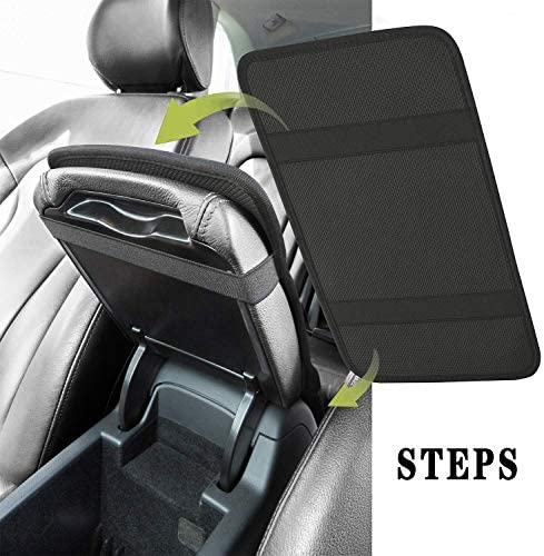 Dreaweet Stylish Cow Print Auto Center Console Pad,Car Armrest Pad Car Armrest Seat Box Cover Protector for Most Vehicle, SUV, Truck, Car