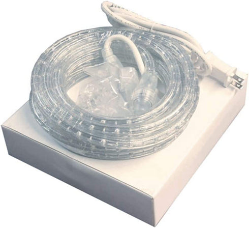FOEERS 3M 10ft 110V Led Rope Lights Outdoor Wedding Christmas Holiday Decoration Lights (White)