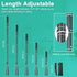 Zeerun Portable Long Metal Shoe Horn 8.5-39“, Telescopic Aluminum Alloy Dressing Aid Stick Long Handle Shoe Horn for Seniors, Men, Women and Kids