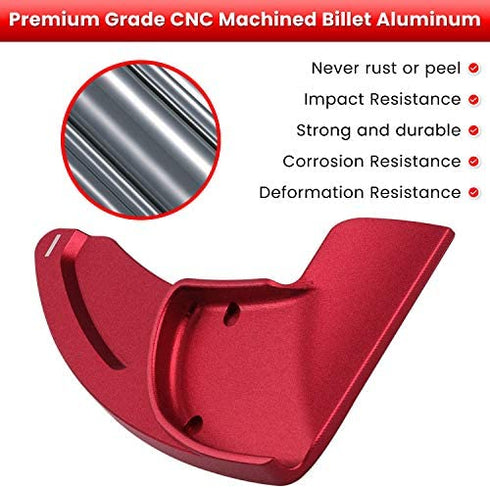Steering Wheel Shift Paddle Extended Shifter Trim Cover for Dodge Challenger Charger Durango RT & Scat Pack 2015-2020, for Jeep Grand Cherokee 2014-2020 Interior Decoration Accessories (Red 2PCS)
