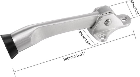 uxcell 304 Stainless Steel Brushed Easy-Step Kickdown Door Stop Holder Buffer w Screws