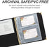 Samsill Recipe Card Page Protectors for 8.5 x 11 Recipe Binder, 4 x 6 Pockets, 2 Pockets, 50 Count, Recipe Book Pocket Page Refill Sheets, Side Margin Loading, for 8.5 x 11 Standard 3 Ring Binders
