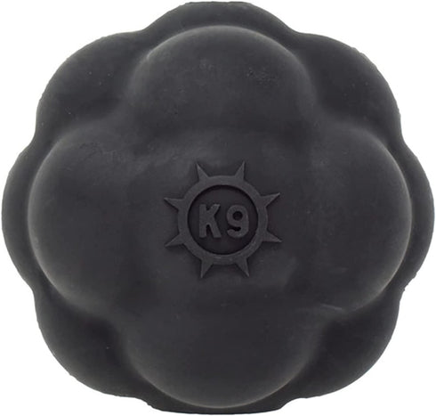 Ultra Durable Tumbler Treat Ball - Lifetime Replacement Guarantee - Aggressive Chewer Approved - Made in USA - Medium/Large Dogs - Safe & Non-Toxic Natural Rubber - Monster K9 Dog Toys
