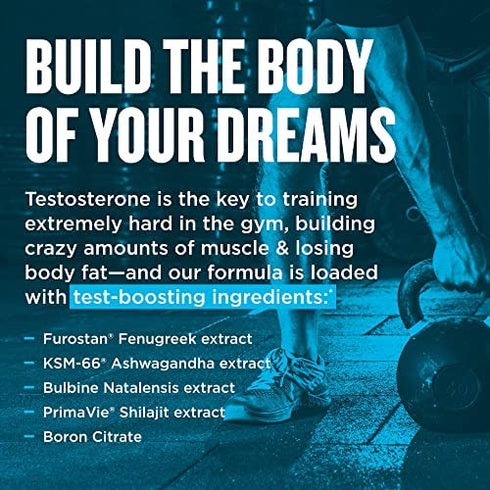 Beast Sports Nutrition Super Test Maximum - 120 Capsules - Boost Natural Testosterone Levels - Maximize Strength, Burn Body Fat, Faster Recovery & Increase Performance - 30 Servings