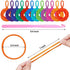 Loom Potholder Loops, BENBO 192 Pieces Multicolor Weaving Craft Loops 7 Inches Potholder Loops with 1 Piece Crochet Hook for DIY Crafts Supplies