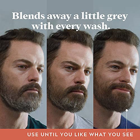 Just For Men Control GX Grey Reducing Beard Wash Shampoo, Gradually Colors Mustache and Beard, Leaves Facial Hair Softer and Fuller, 4 Fl Oz - Pack of 1