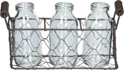 Blossom Bucket 131-36733 Small Rectangle Decorative Basket, Metal